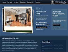 Tablet Screenshot of harvester-lofts.com